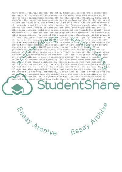 Event Management Project Plan