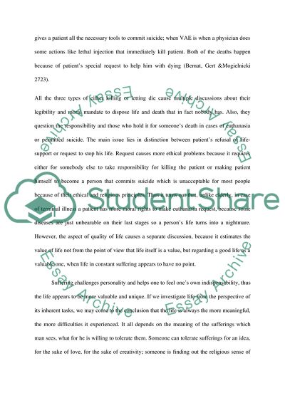 Is Euthanasia of Humans Ethical in the Case of the Terminally Ill and the Elderly