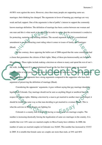 Gay Marriages in Colorado