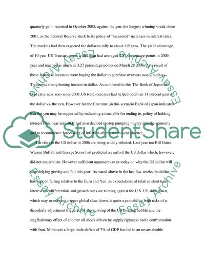 The Expectations of the Dollar