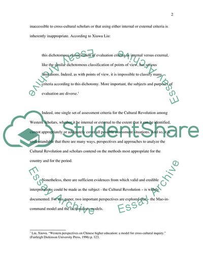 The Cultural Revolution in China in 1965