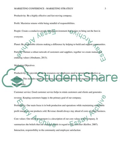 Marketing Conference - Marketing Strategy