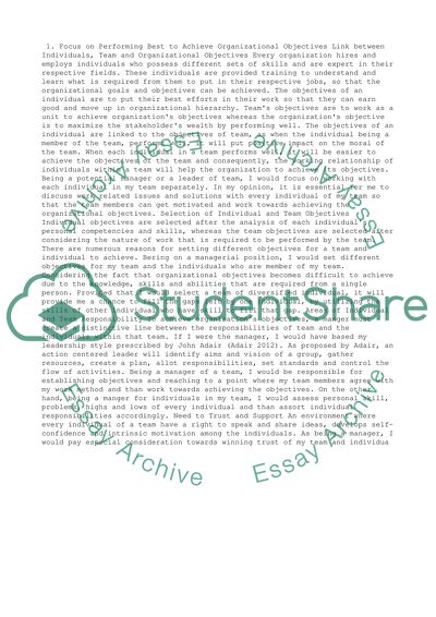 Performance Management