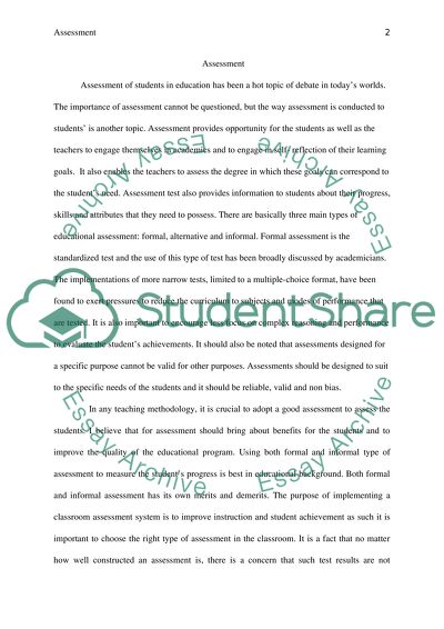 The Importance of Assessment in Education