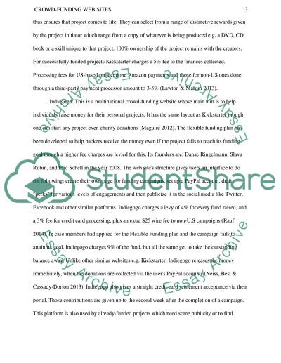 Crowdfunding Web Sites