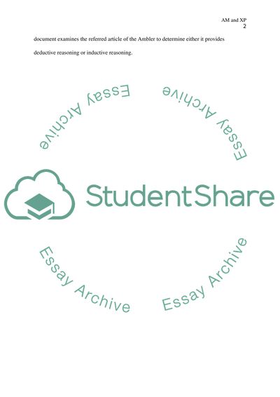 Thinking Critically: Analyzing an Argument