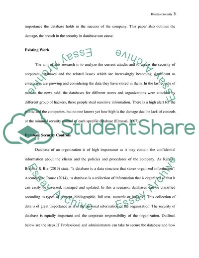 Database Security Controls