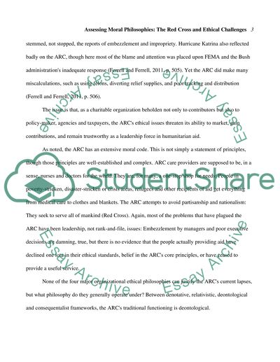 The American Red Cross (Ethics)