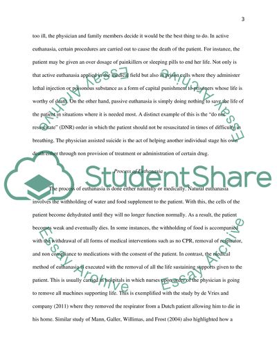 Euthanasia: Medical, Ethical, and Legal Justification