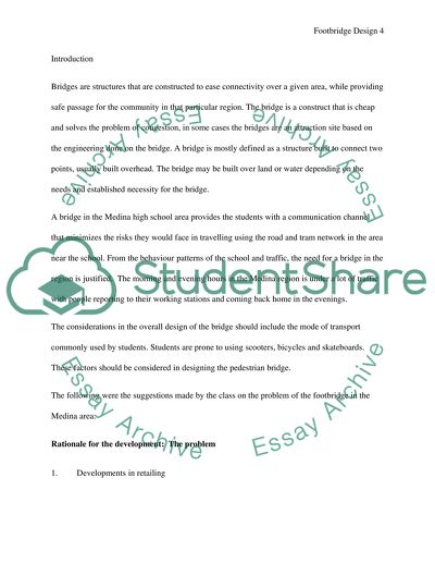 Medina highschool footbridge design