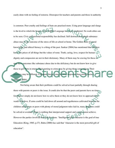 Value-Based Model Of Education