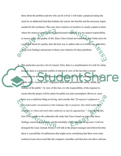 Engineering ethics essay