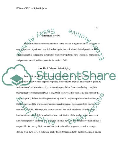 The Effects of Intervertebral Differential Dynamics on Spinal Injuries
