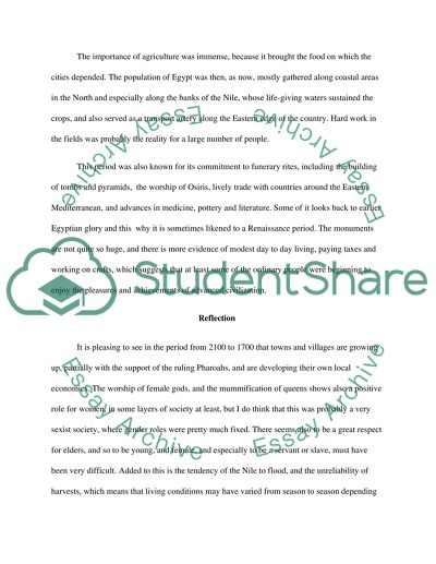 Egypt from 2100-1700 BC