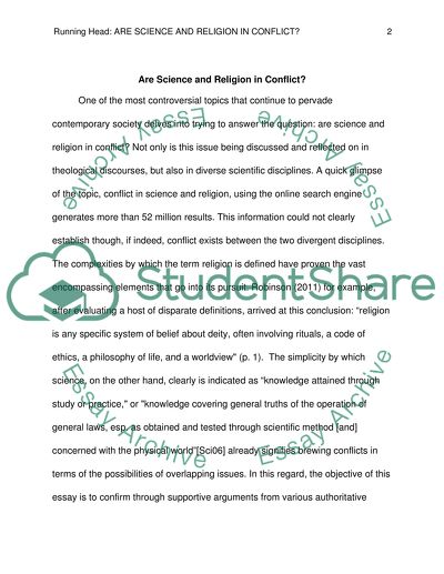 Are Science and Religion in Conflict