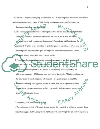 Reducing Youth Road Toll
