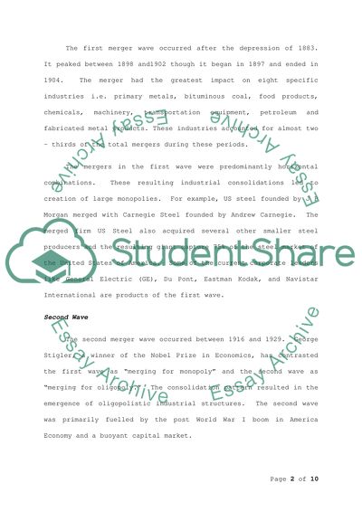 mergers and acquisitions thesis topics