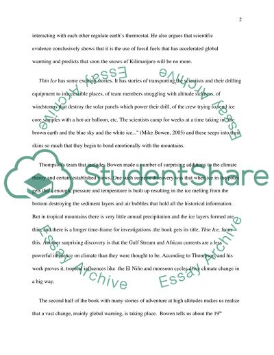 Thin Ice by Mark Bowen