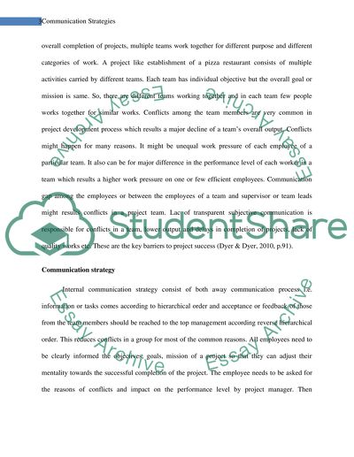 Communication Strategies: Kudos Pizzeria