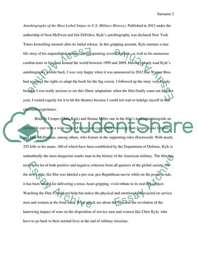 American Sniper Written by Jason Hall