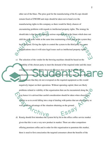 The Keurig coffee system