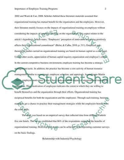 Importance of Employee Training Programs