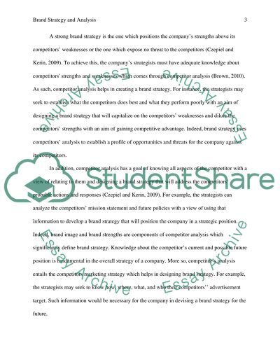 Brand Strategy and Analysis