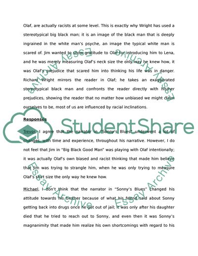 Sonnys Blues and Big Black Good Man