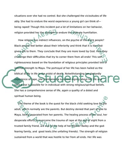 How the religion help maya to fight for gender equality in society in america