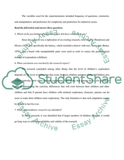 Individual Differences in Two-Year-Olds Curiosity