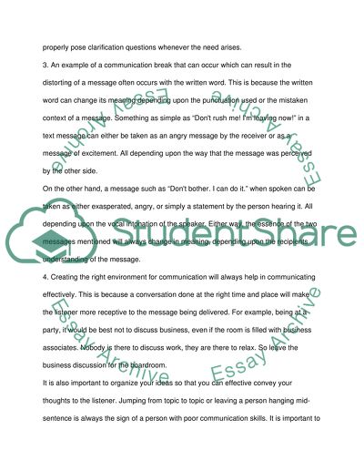 Trait of Effective Communication