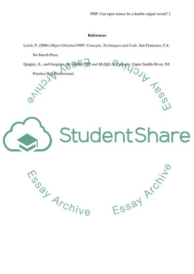 PHP: Can open source be a double edged sword