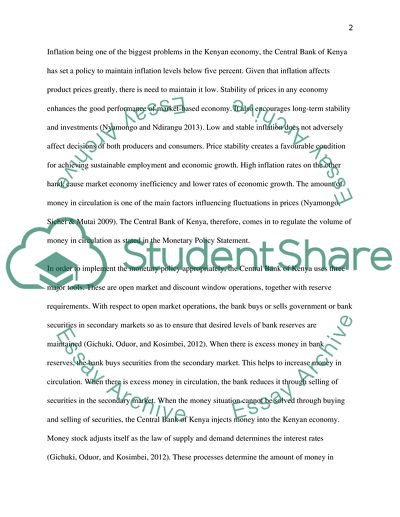 Monetary Policy of the United Kingdom and Kenya