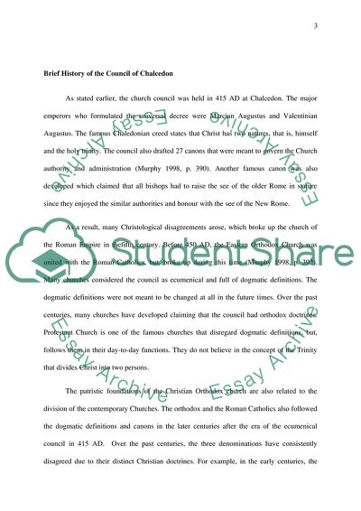 Significance of the Dogmatic Definition of Chalcedon in the Contemporary Church