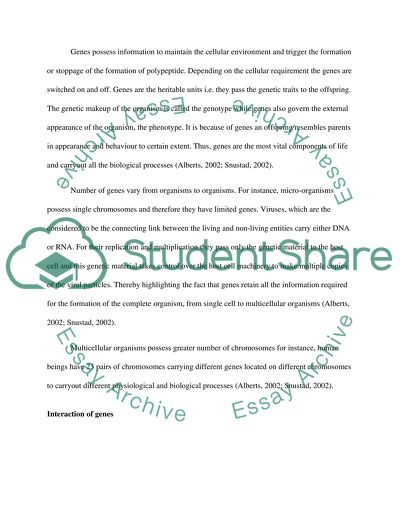 Genes and Environment