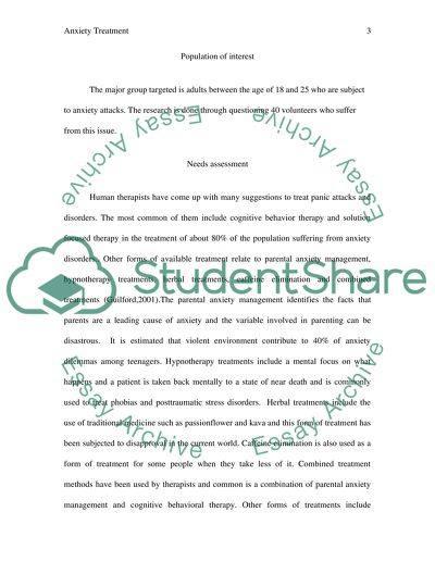 research paper topics about anxiety