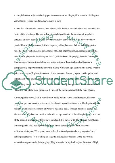 Milt Jackson - American Jazz Vibraphonist