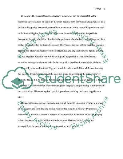 Pygmalion and Metamorphoses