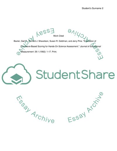 Methods Section Report Rubric