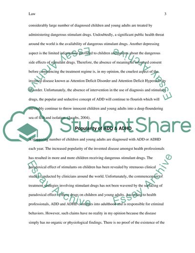 ADD and ADHD Behavior