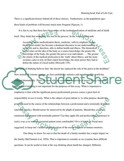 Satisfaction with Care at the End of Life