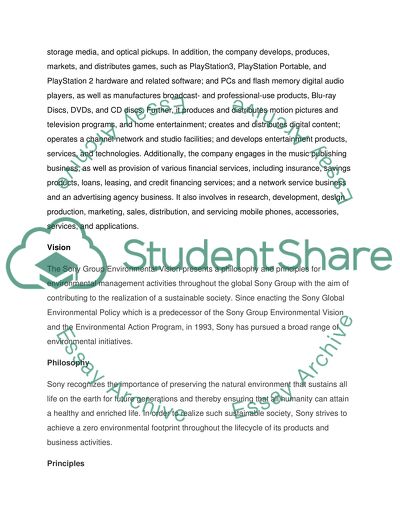 Green Business - Sony Corp