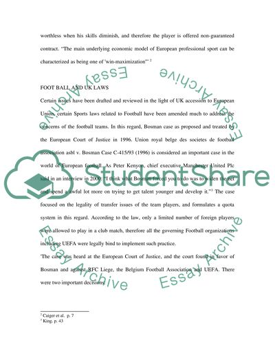 Historical analysis of football contracts