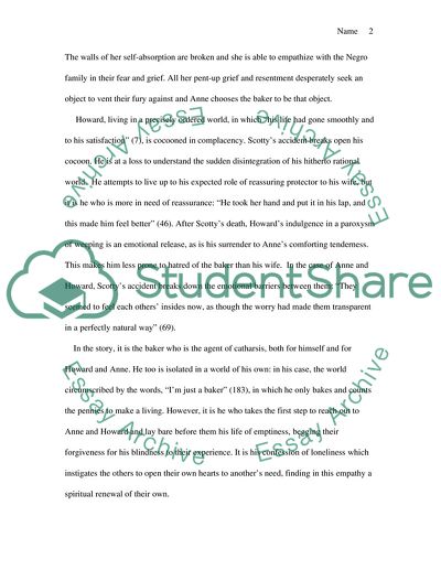 A Small, Good Thing: Catharsis and Spiritual Renewal