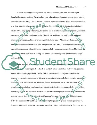 Medical Marijuana Research Paper