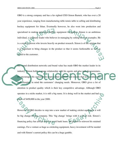 Small Business Management of OBO