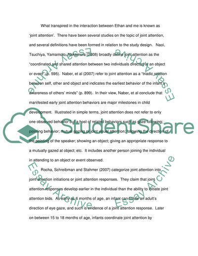 Joint Attention Episodes with an Infant