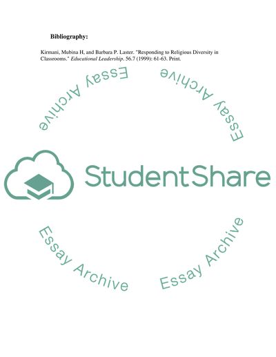 Responding to religious diversity in classrooms