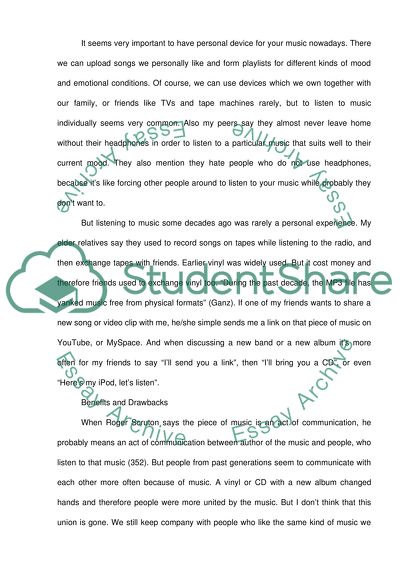 Listening to music: a modern way