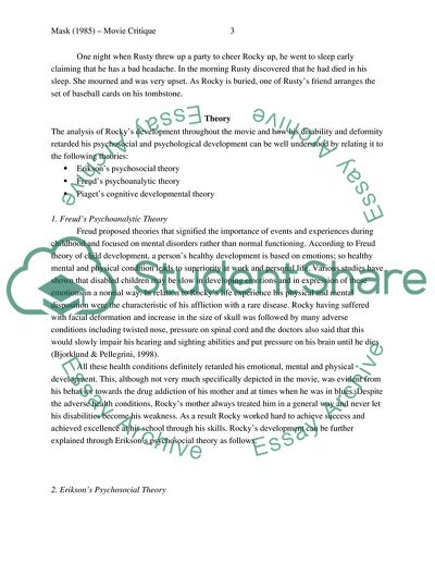 Movie Critique - Mask of 1985